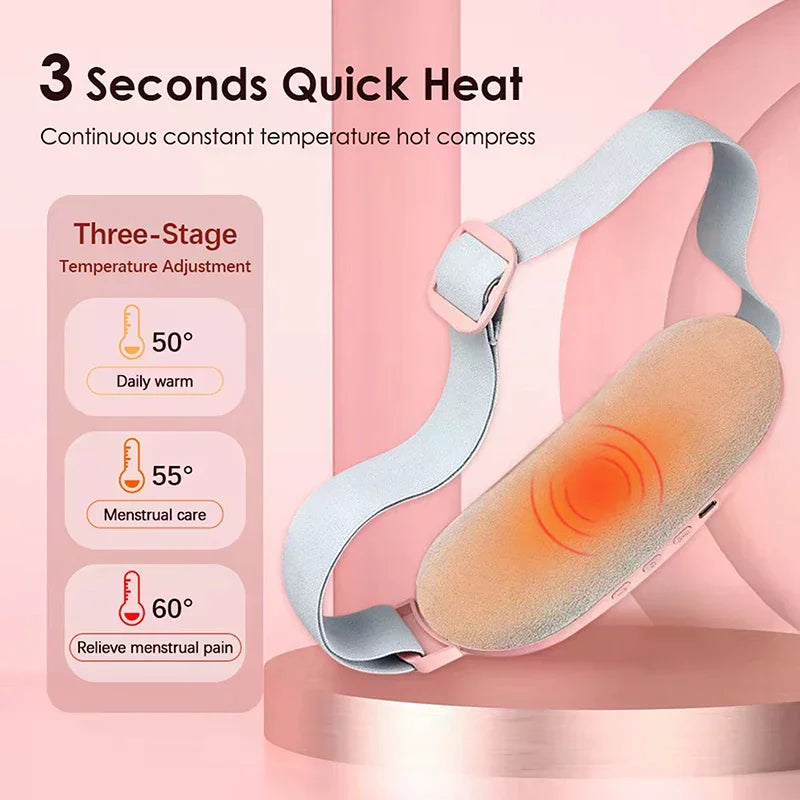 ThermaEase Rechargeable Heat & Vibration Pad for Period Pain Relief